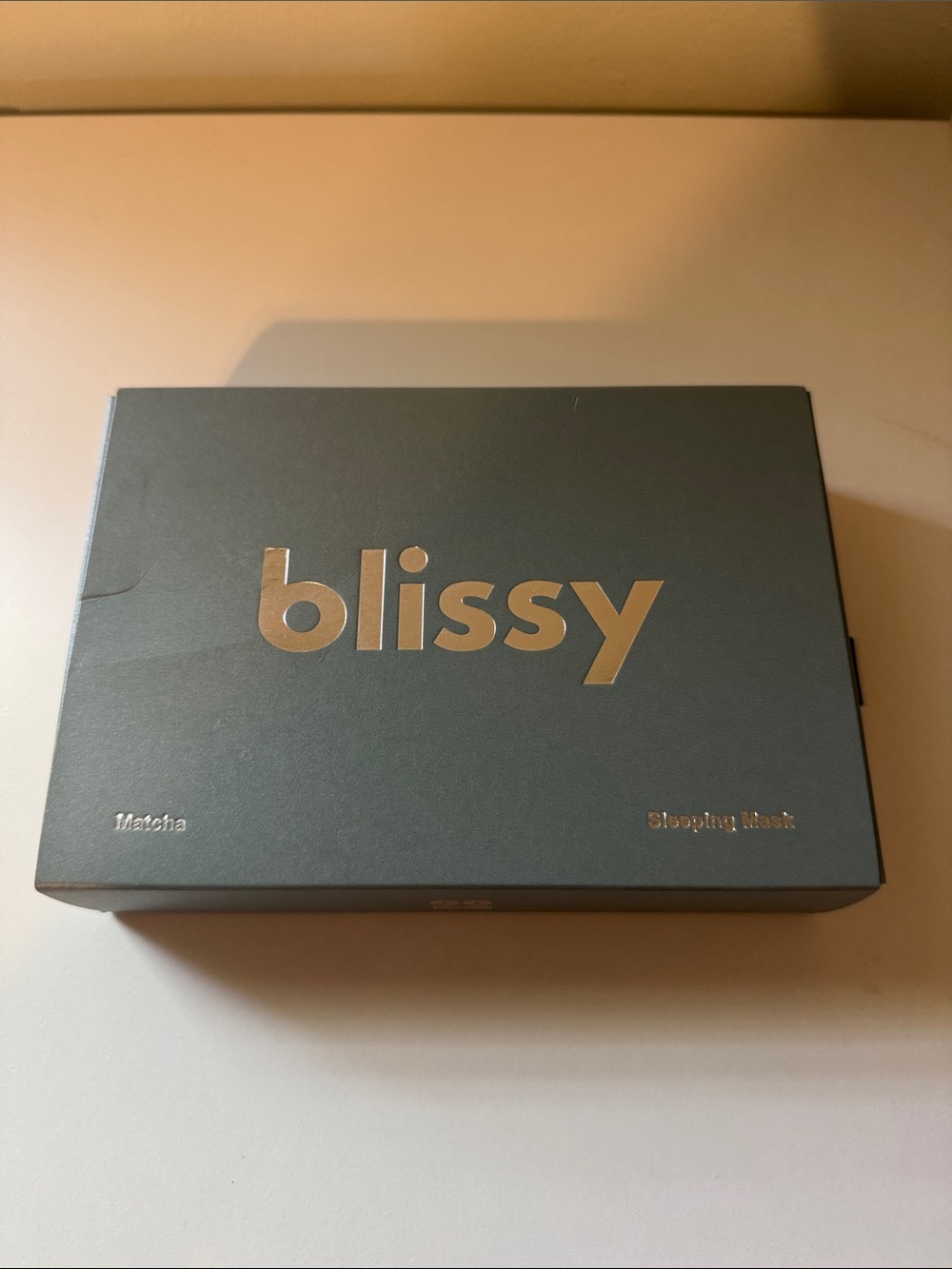 Blissy Matcha Sleeping Mask in Matte Green Box
